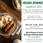 March 12 2023 Irish Dinner